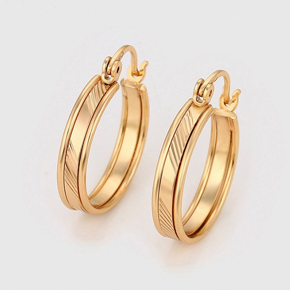 Cercei din Aliaj Placat cu Aur 3 