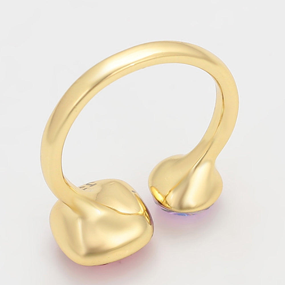 Inel din Aliaj Placat cu Aur cu Cristal Roz Emporia®