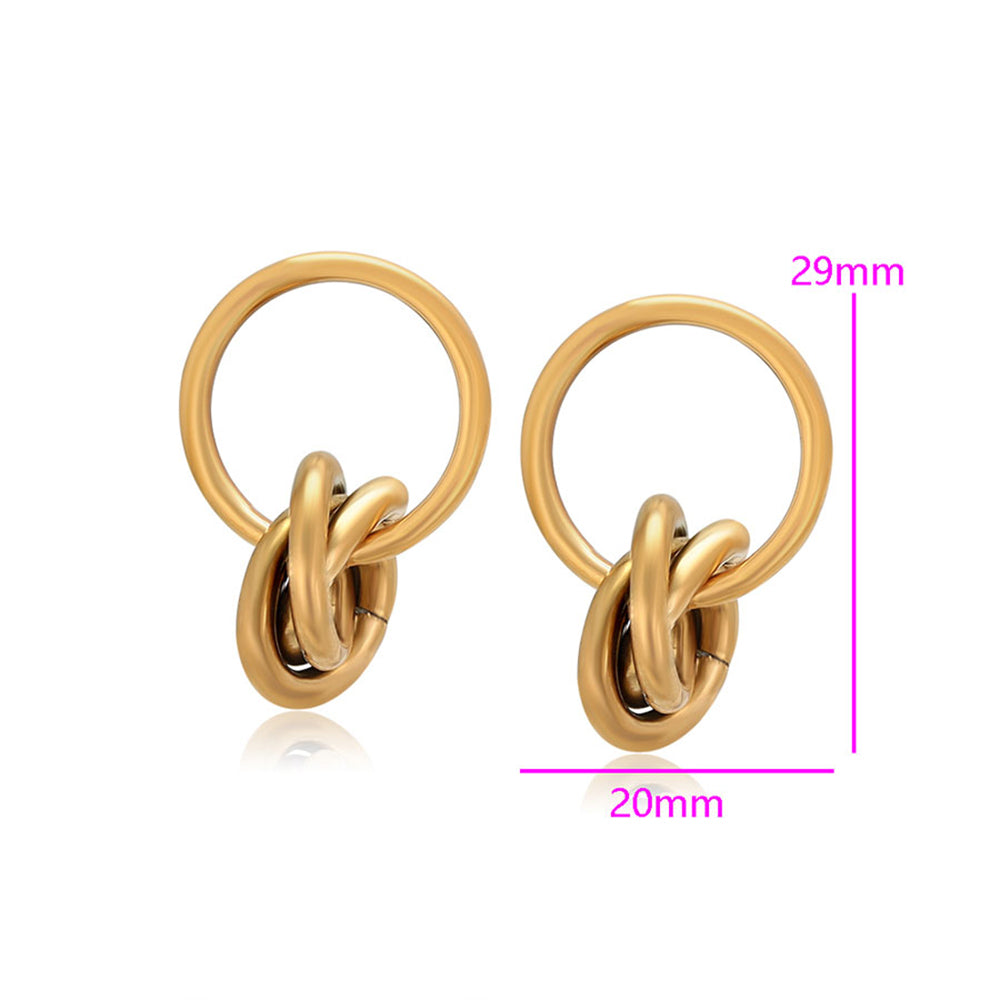 Cercei din Aliaj Placat cu Aur 2 