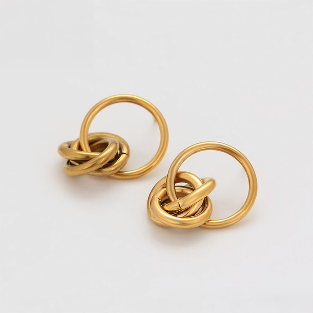 Cercei din Aliaj Placat cu Aur 6 