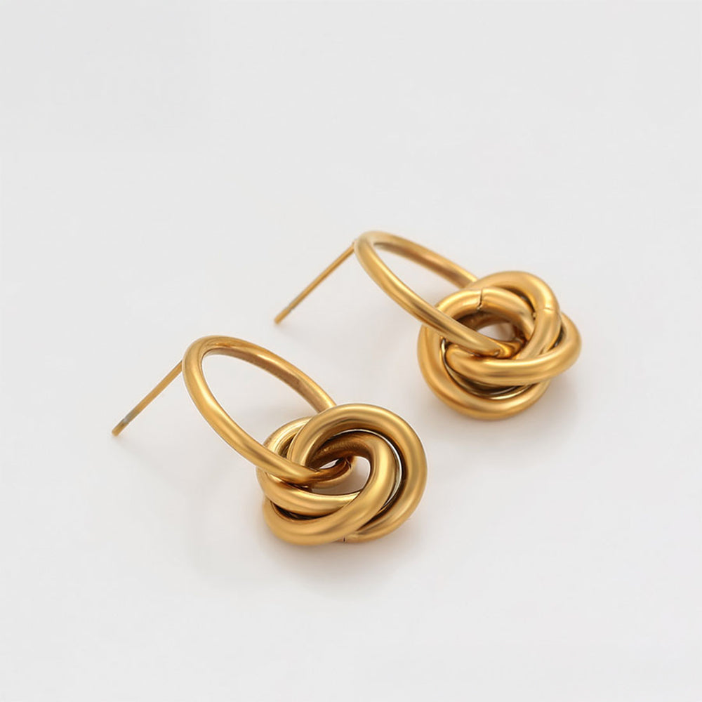 Cercei din Aliaj Placat cu Aur