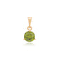 Pandantiv din Aliaj Placat cu Aur cu Cristal Verde Emporia®