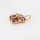 Pandantiv din Aliaj Placat cu Aur cu Cristal Violet Emporia®