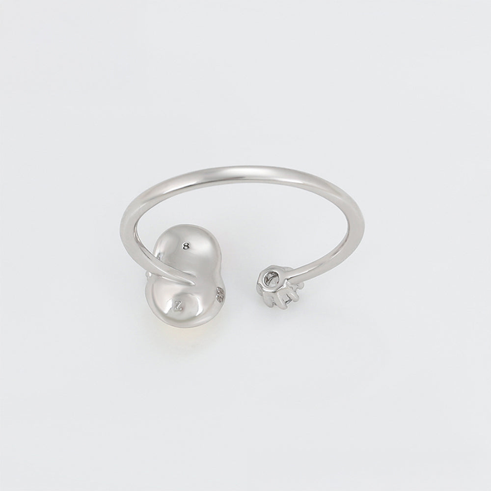 Inel din Aliaj Placat cu Aur cu Cristal Roșu Emporia® și Cristal Alb Emporia® 7 