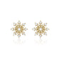 Cercei din Aliaj Placat cu Aur cu Cristal Alb Emporia®