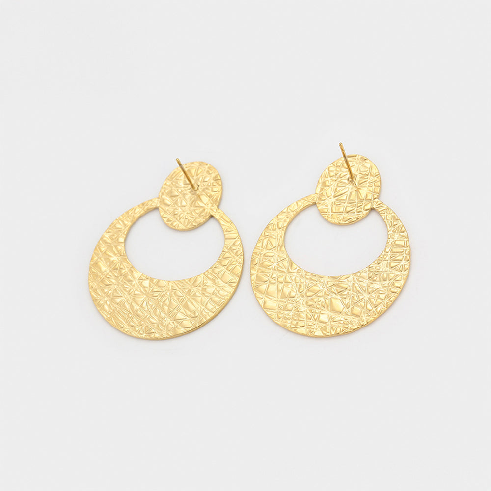 Cercei din Aliaj Placat cu Aur