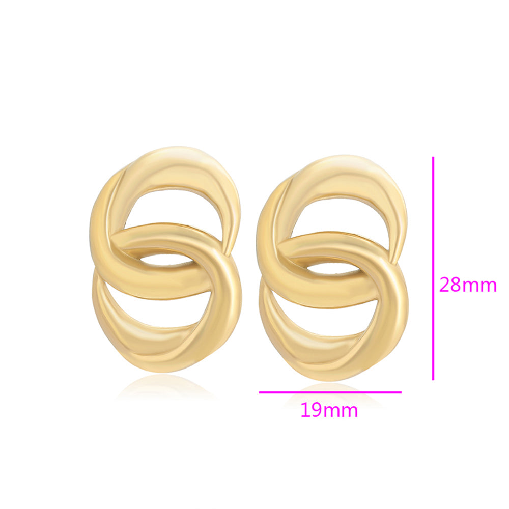 Cercei din Aliaj Placat cu Aur