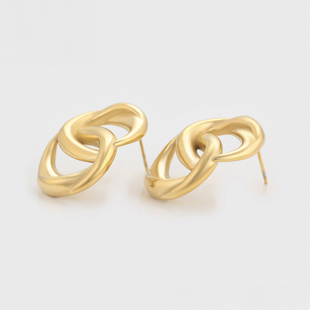 Cercei din Aliaj Placat cu Aur