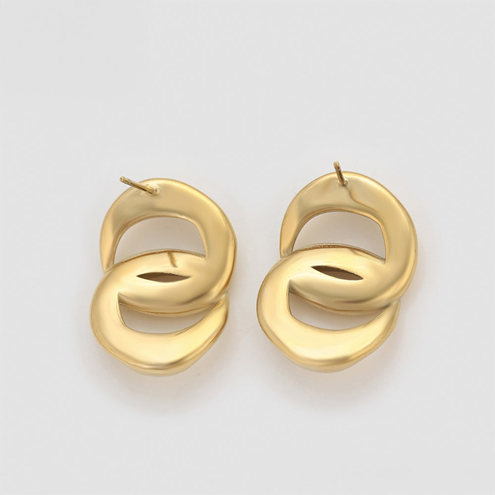 Cercei din Aliaj Placat cu Aur 6 