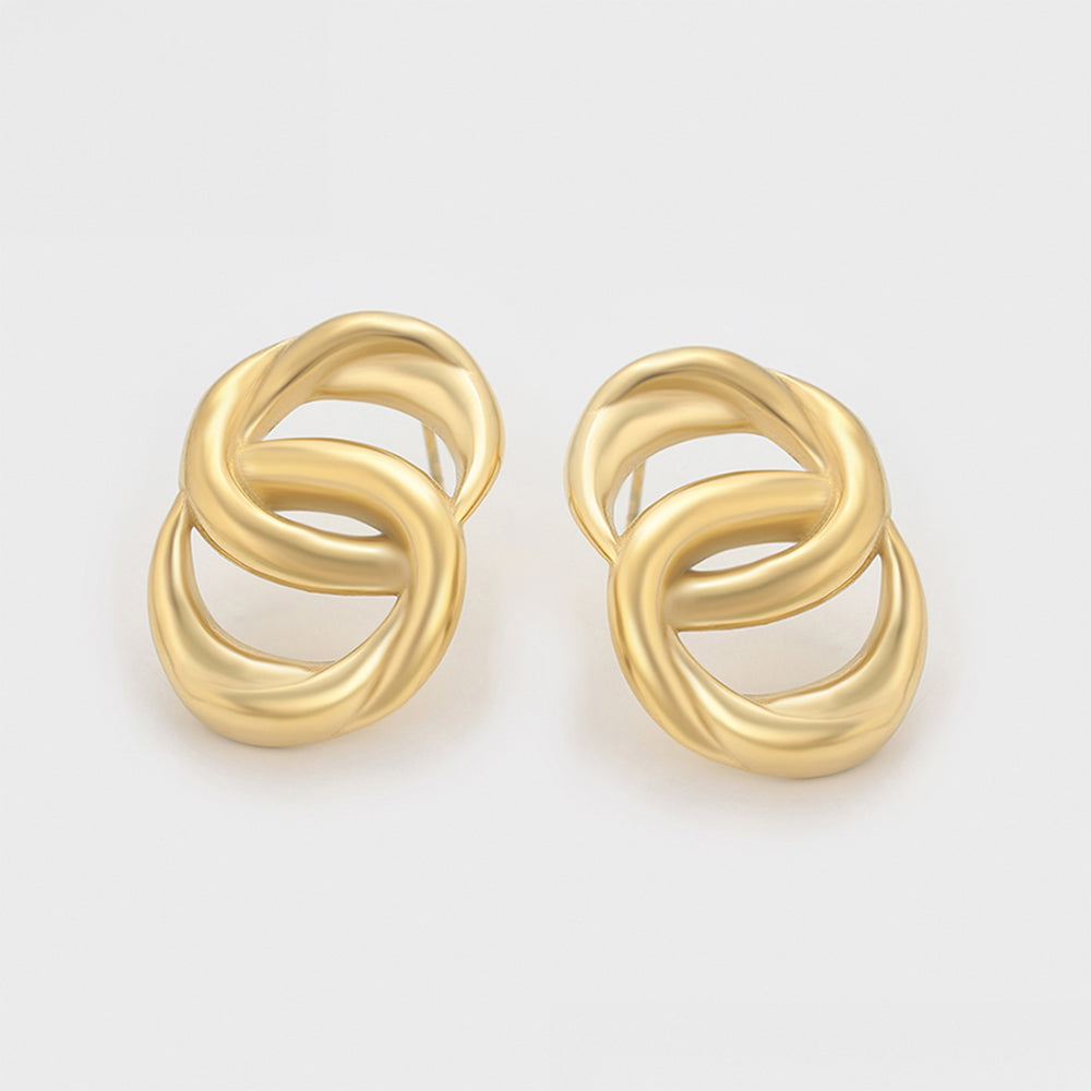 Cercei din Aliaj Placat cu Aur