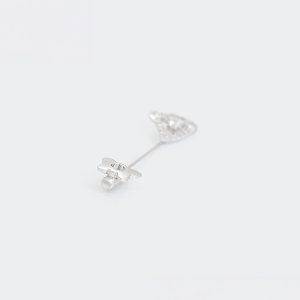 Broşă din Aliaj Placat cu Aur cu Cristal Alb Emporia® 7 