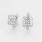 Set din Aliaj Placat cu Aur cu Cristal Alb Emporia® ( Cercei+Inel )