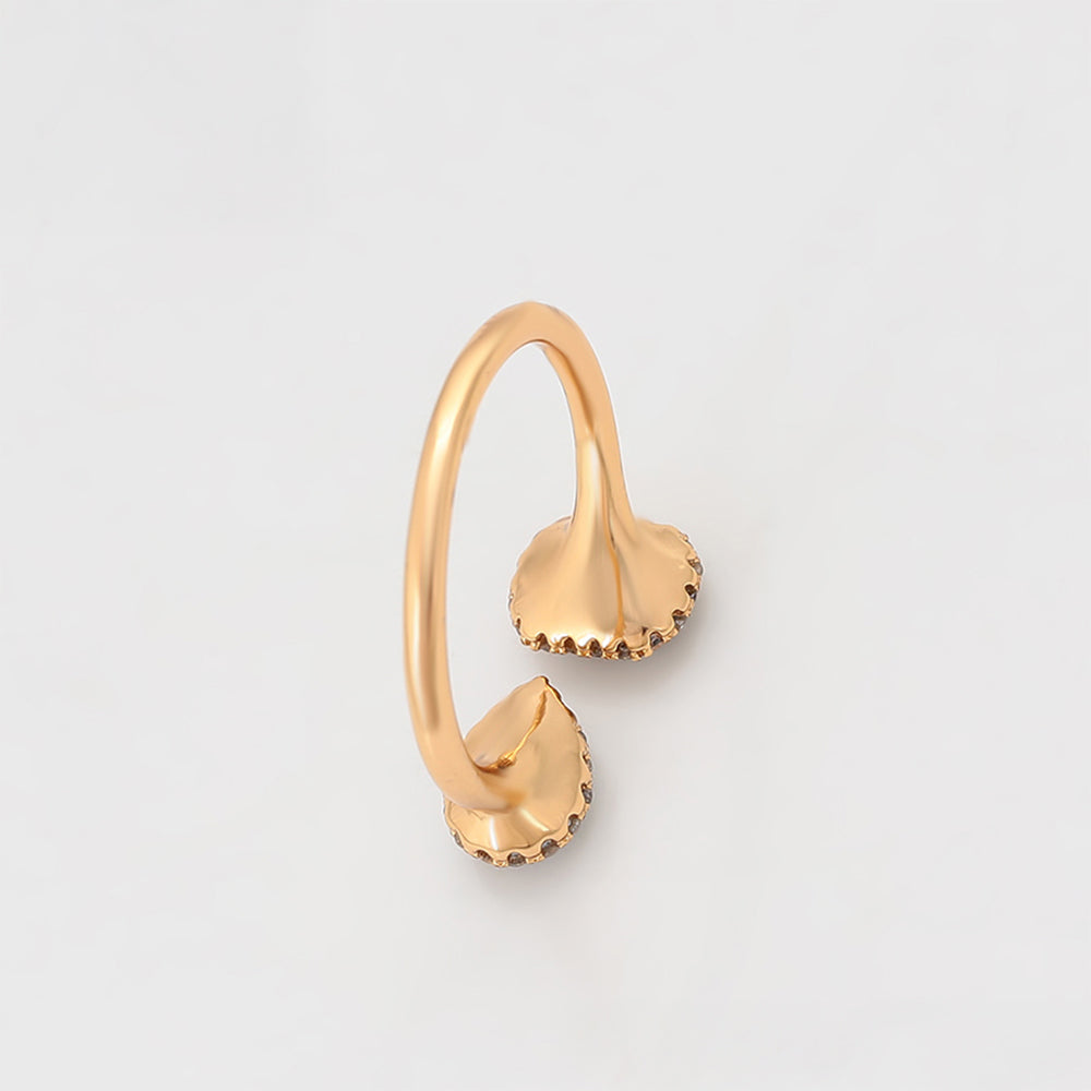 Inel din Aliaj Placat cu Aur cu Cristal Albastru Emporia® și Cristal Alb Emporia®