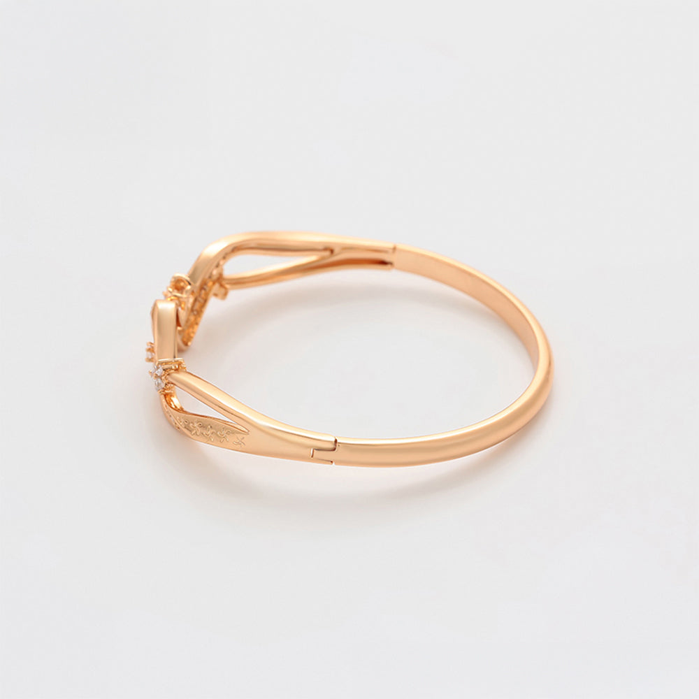 Brățară din Aliaj Placat cu Aur cu Cristal Alb Emporia® 7 