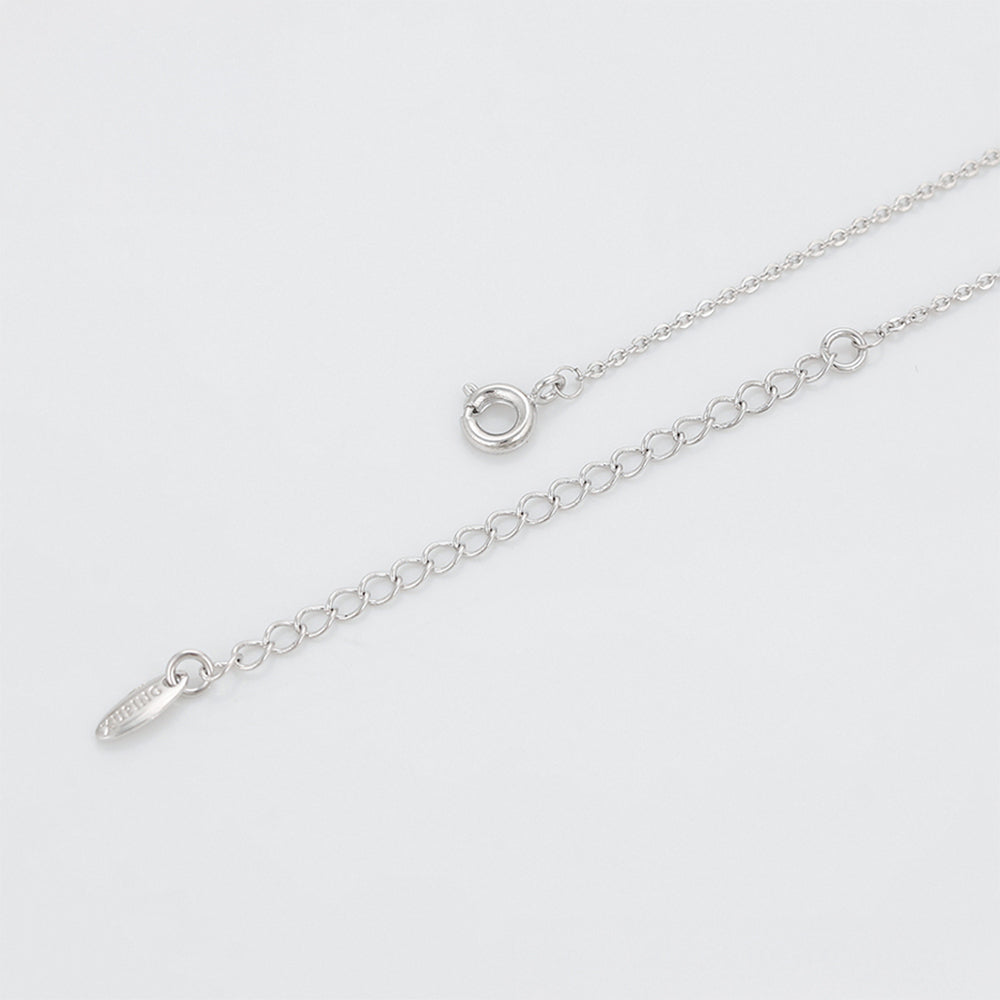 Colier din Aliaj Placat cu Aur cu Cristal Albastru Emporia® și Perlă de cristal