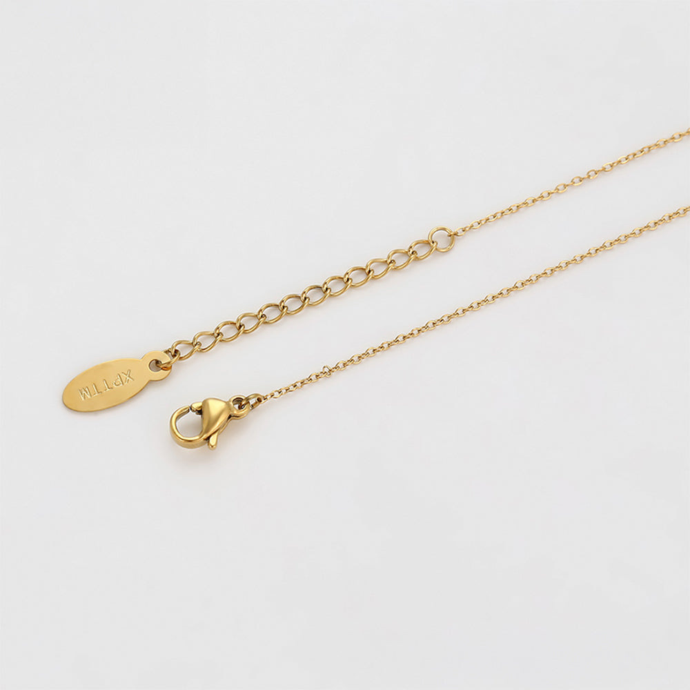 Brățară din Aliaj Placat cu Aur cu Cristal Verde Emporia®