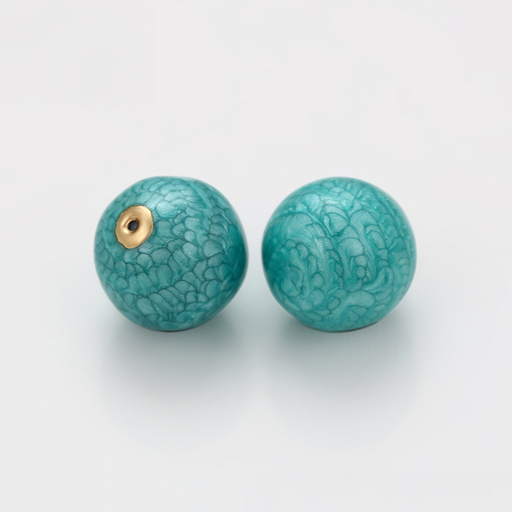 Talisman din Aliaj Placat cu Aur cu Cristal Verde Emporia® 7 