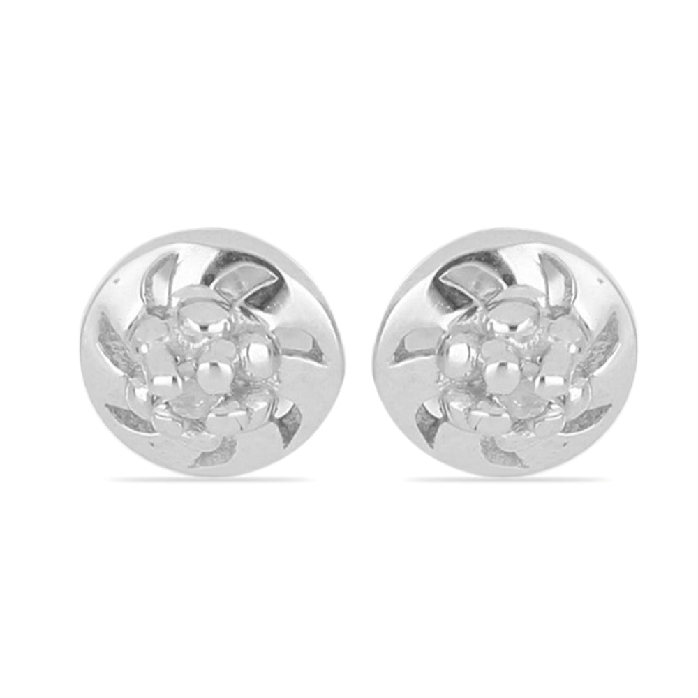 Cercei din Argint 925 ( 0.68 grame ) cu Diamant 0.01 Carate 1 