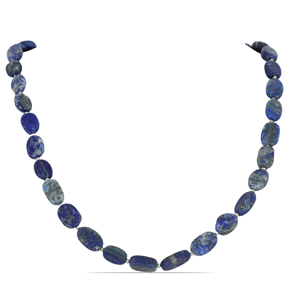 Colier din Argint 925 ( 1.75 grame ) cu Lapis Lazuli Badakhshan 143.75 Carate