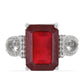 Inel din Argint 925 ( 3.97 grame ) cu Rubin Malagasy și Topaz Alb 10.81 Carate