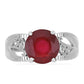 Inel din Argint 925 ( 4.16 grame ) cu Rubin Malagasy 5.13 Carate