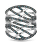 Inel din Argint 925 ( 7.04 grame ) cu Diamant Albastru 0.35 Carate