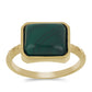 Inel din Argint 925 Placat cu Aur ( 2.78 grame ) cu Malachit 6.44 Carate