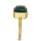 Inel din Argint 925 Placat cu Aur ( 2.78 grame ) cu Malachit 6.44 Carate