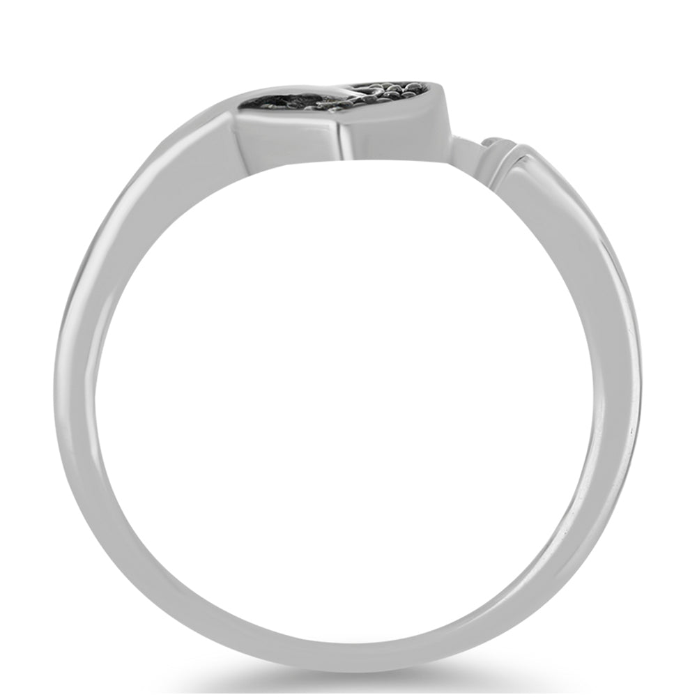 Inel din Argint 925 ( 2.09 grame ) cu Diamant Roșu 0.07 Carate