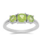 Inel din Argint 925 ( 2.39 grame ) cu Peridot Changbai 1.2 Carate