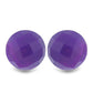 Cercei din Argint 925 Placat cu Aur ( 0.7 grame ) cu Agat Violet 3.6 Carate