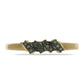 Inel din Argint 925 Placat cu Aur ( 2.02 grame ) cu Diamant Verde 0.12 Carate