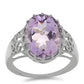Inel din Argint 925 ( 3.94 grame ) cu Ametist Rose de France 8.69 Carate