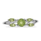 Inel din Argint 925 ( 1.85 grame ) cu Peridot Changbai 0.86 Carate