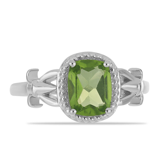 Inel din Argint 925 ( 3.18 grame ) cu Peridot Changbai 1.99 Carate