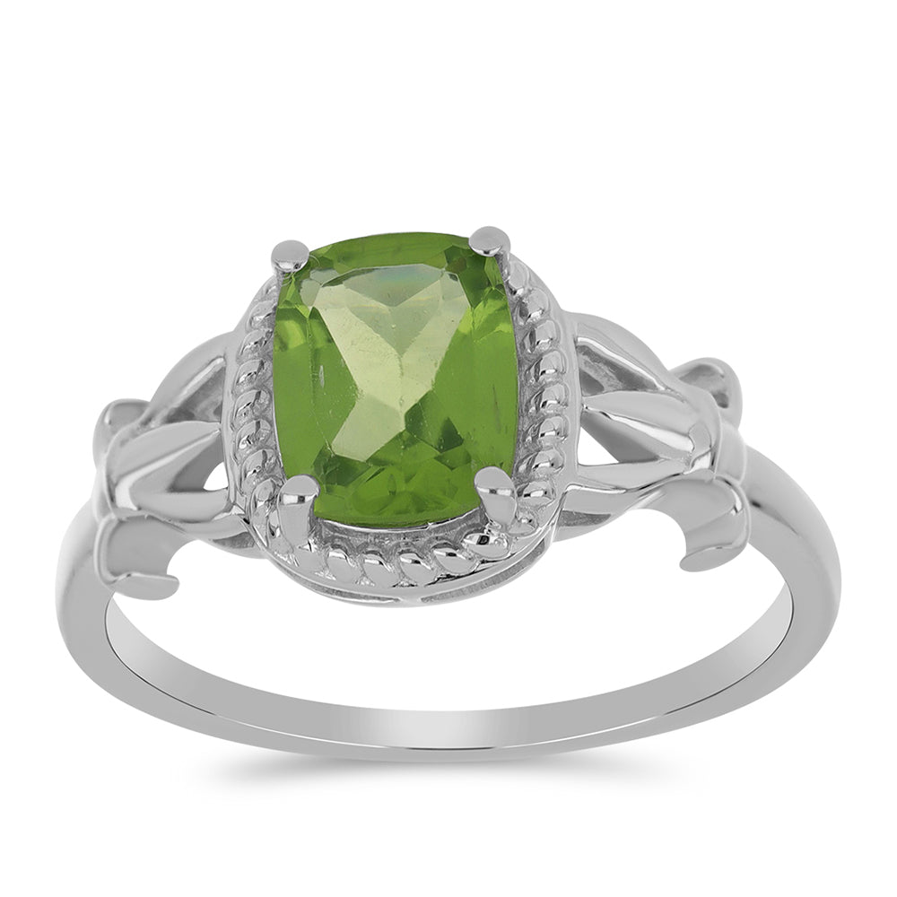 Inel din Argint 925 ( 3.18 grame ) cu Peridot Changbai 1.99 Carate