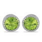 Cercei din Argint 925 ( 1.67 grame ) cu Peridot Changbai 1.72 Carate