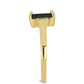 Inel din Argint 925 Placat cu Aur ( 2.21 grame ) cu Sidef Negru 0.8 Carate