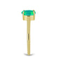 Inel din Argint 925 Placat cu Aur ( 1.65 grame ) cu Opal Verde Etiopian Lega Dembi 0.46 Carate