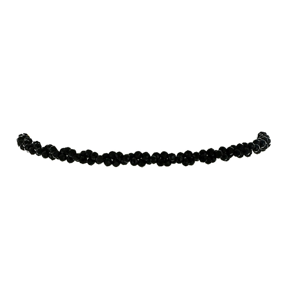 Brățară din Argint 925 Placat cu Aur ( 1.8 grame ) cu Spinel Negru 11 Carate 1 