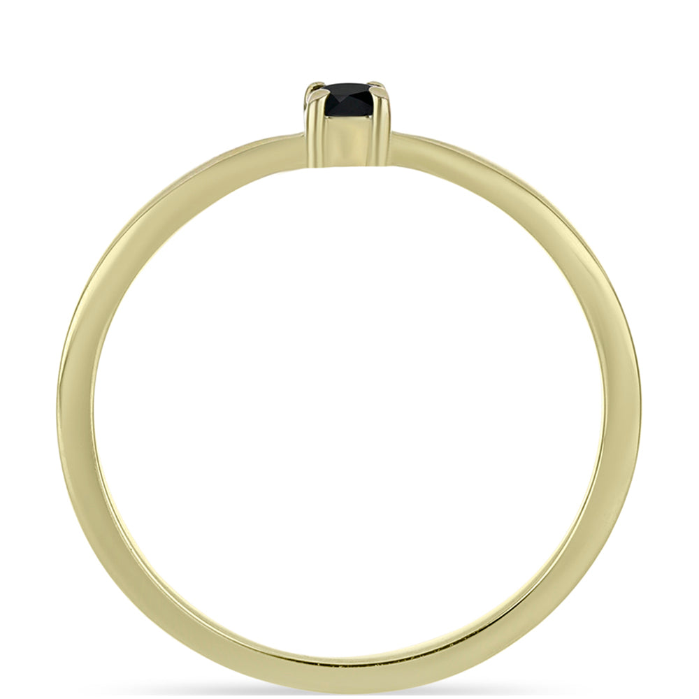 Inel din Aur de 9K ( 1.24 grame ) cu Diamant Negru 0.13 Carate