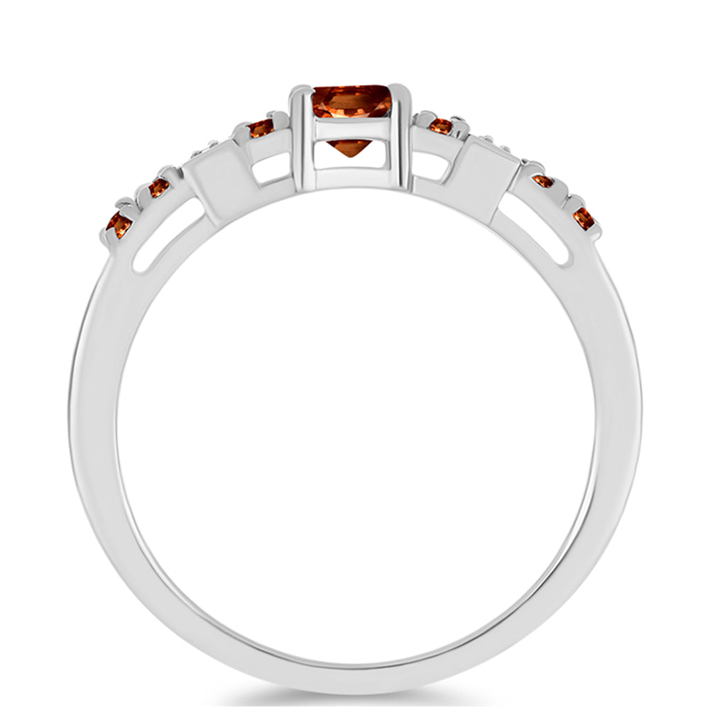 Inel din Argint 925 ( 3.71 grame ) cu Andaluzit și Topaz Alb 1.36 Carate 2 