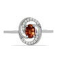 Inel din Argint 925 ( 2.55 grame ) cu Andaluzit și Topaz Alb 0.84 Carate