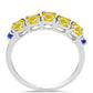 Inel din Argint 925 ( 2.12 grame ) cu Safir Galben și Safir Albastru Australian 1.62 Carate