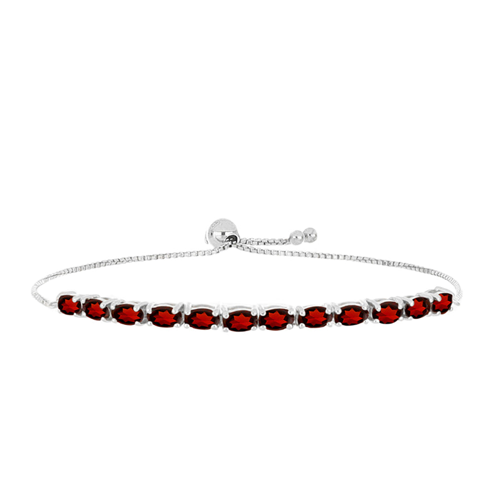 Brățară din Argint 925 ( 3.8 grame ) cu Granat Barton 3.86 Carate 1 