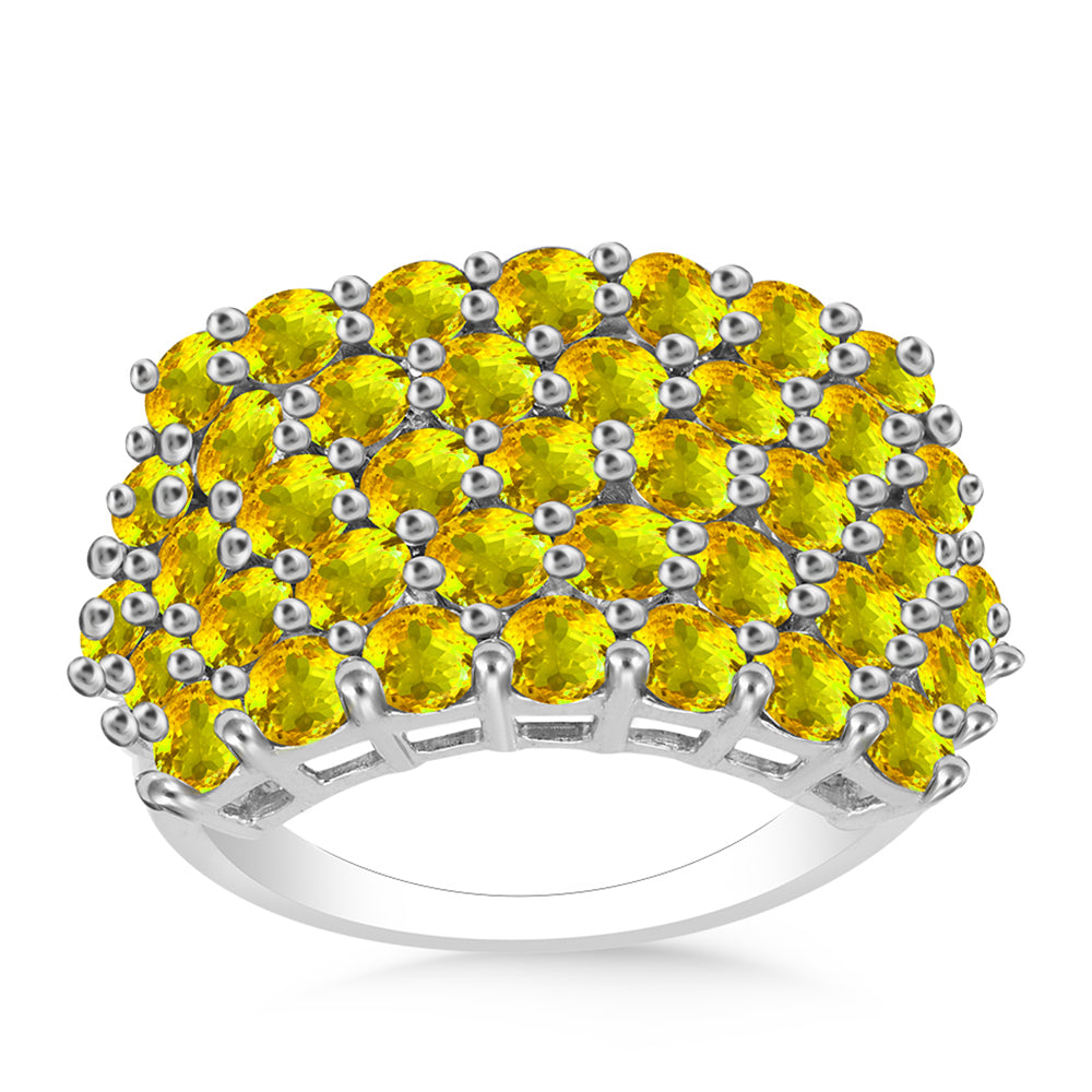 Inel din Argint 925 ( 4.21 grame ) cu Citrin Ural 4.27 Carate