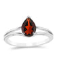 Inel din Argint 925 ( 1.86 grame ) cu Granat Barton 1.26 Carate