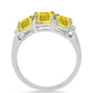 Inel din Argint 925 ( 2.61 grame ) cu Citrin Ural și Topaz Alb 3.28 Carate