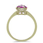 Inel din Argint 925 Placat cu Aur ( 1.96 grame ) cu Fluorit Violet 4.58 Carate