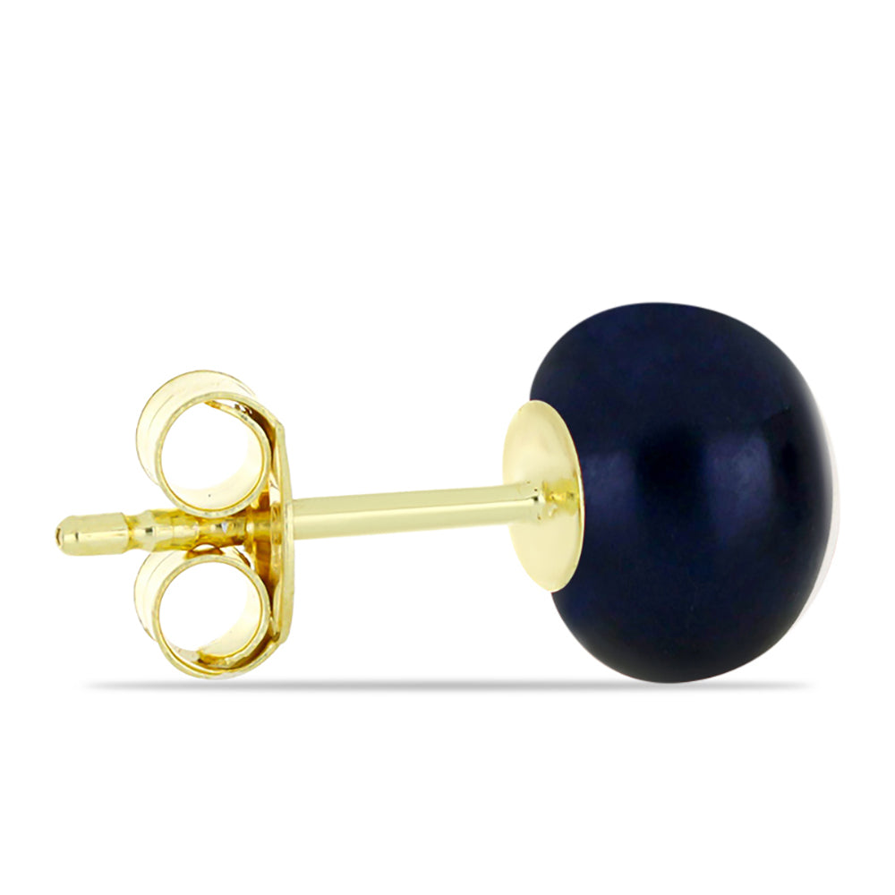 Set din Argint 925 Placat cu Aur ( 1.62 grame ) cu Perlă de apă dulce roșie și Perlă Albă de Cultură 8.73 Carate ( Cercei )